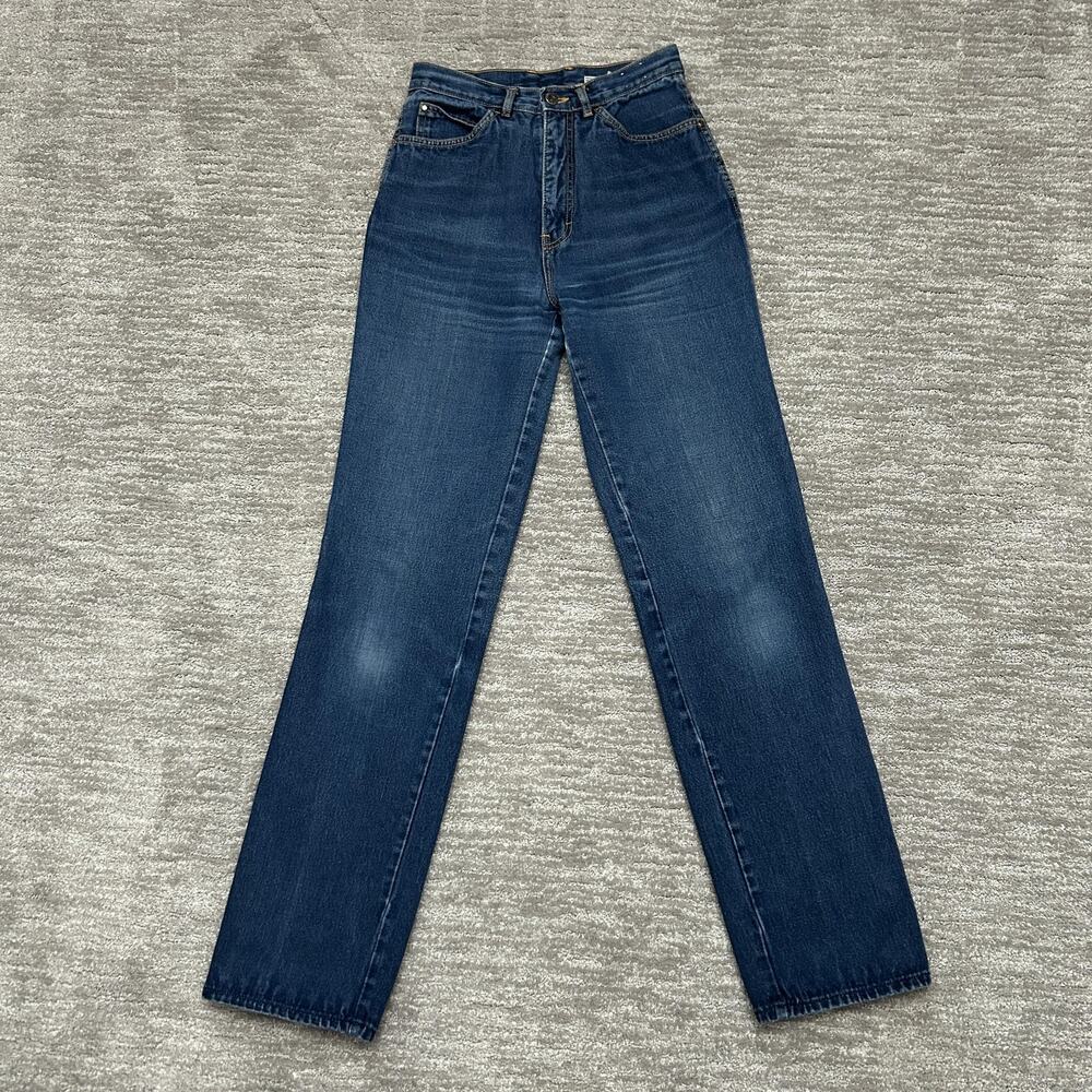 Vintage Britannia Jeans Womens Size 9 Blue High Rise Straight Star Pocket 90s
